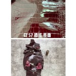 Hermès makes exclusive leather glossy American alligator: blue line